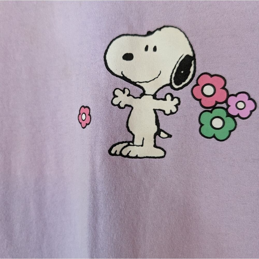 Peanuts tee Plant a tree lavender snoopy peace good to‎ be green xxxl - Picture 4 of 6